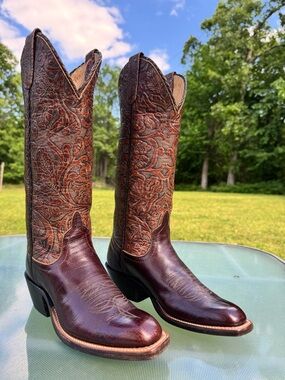 Anderson Bean BootDaddy Women’s Size 6 B Cowgirl Boots Bison Made In USA